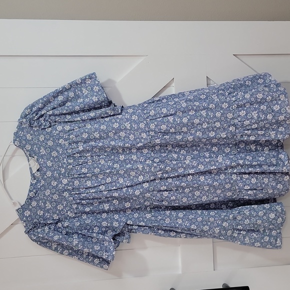 Hyacinth House Tuckernuck Romi Blue Floral Dress M - Picture 3 of 6